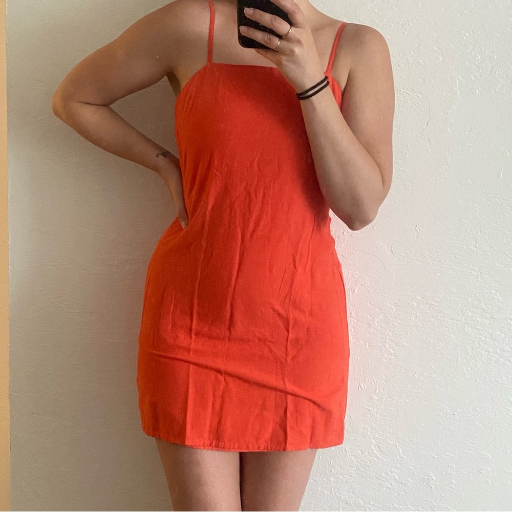 Cotton-Linen Slip Dress